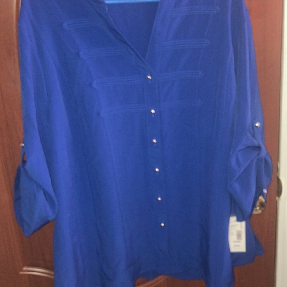 Kathy Che Women Long Sleeve Top 22/24W NWT $40 Retail